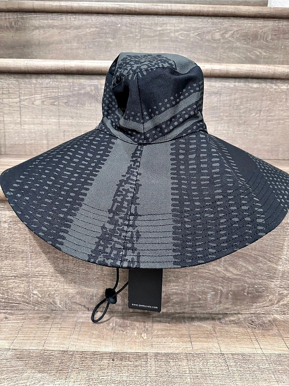 Jonny Cota Veiled Bucket Hat in Grey Leopard Grey Leopard